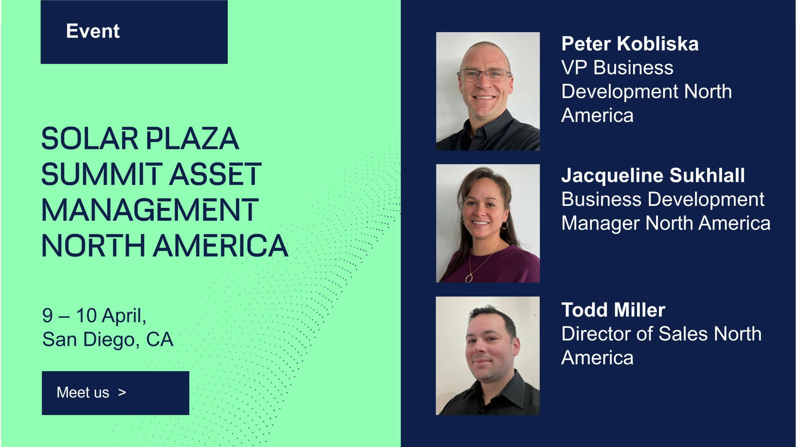 GreenPowerMonitor will attend the Solarplaza Summit Asset Management North America 2024, to be held on 9-10 April in San Diego, CA