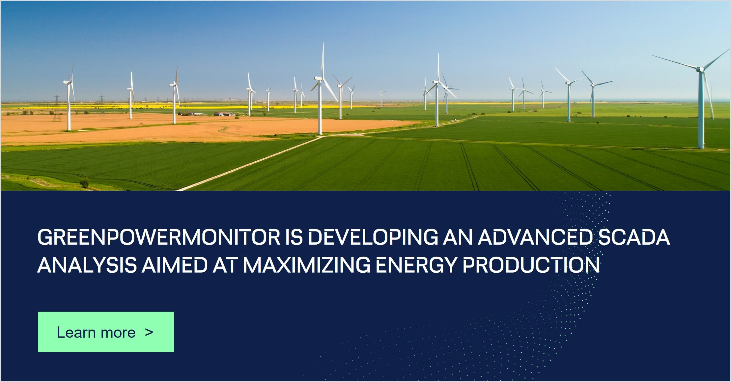 GreenPowerMonitor is developing an advanced SCADA data analysis aimed at maximizing energy production