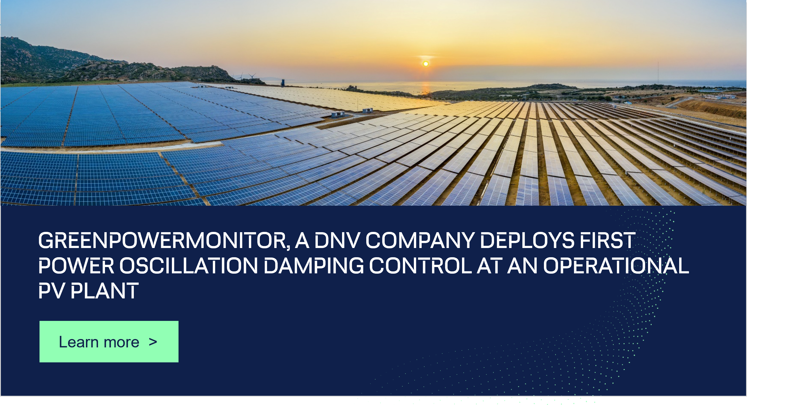 Grid stability: GPM deploys Power Oscillation Damping (POD) Control