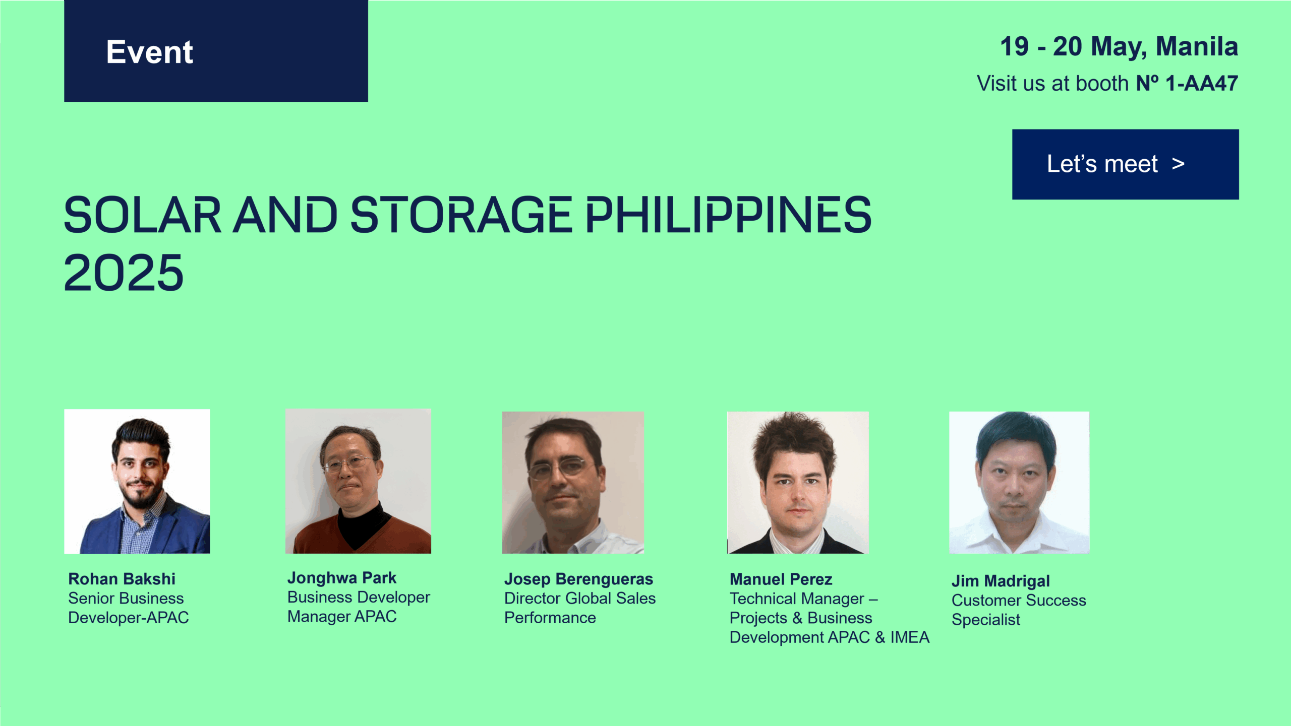 Meet the GreenPowerMonitor team at Solar & Storage Live Philippines 2025