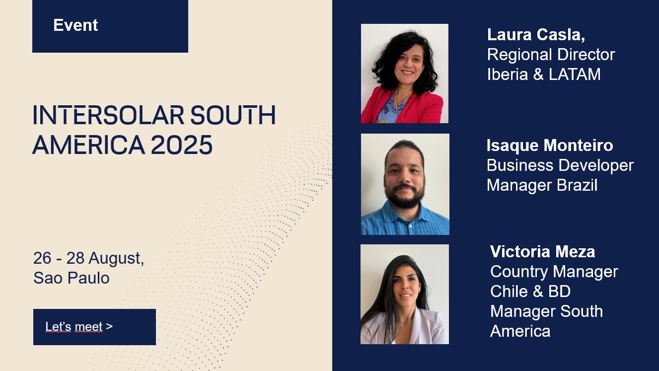 GreenPowerMonitor will attend Intersolar South America in Sao Paulo, Brazil from 26-28 August 2025