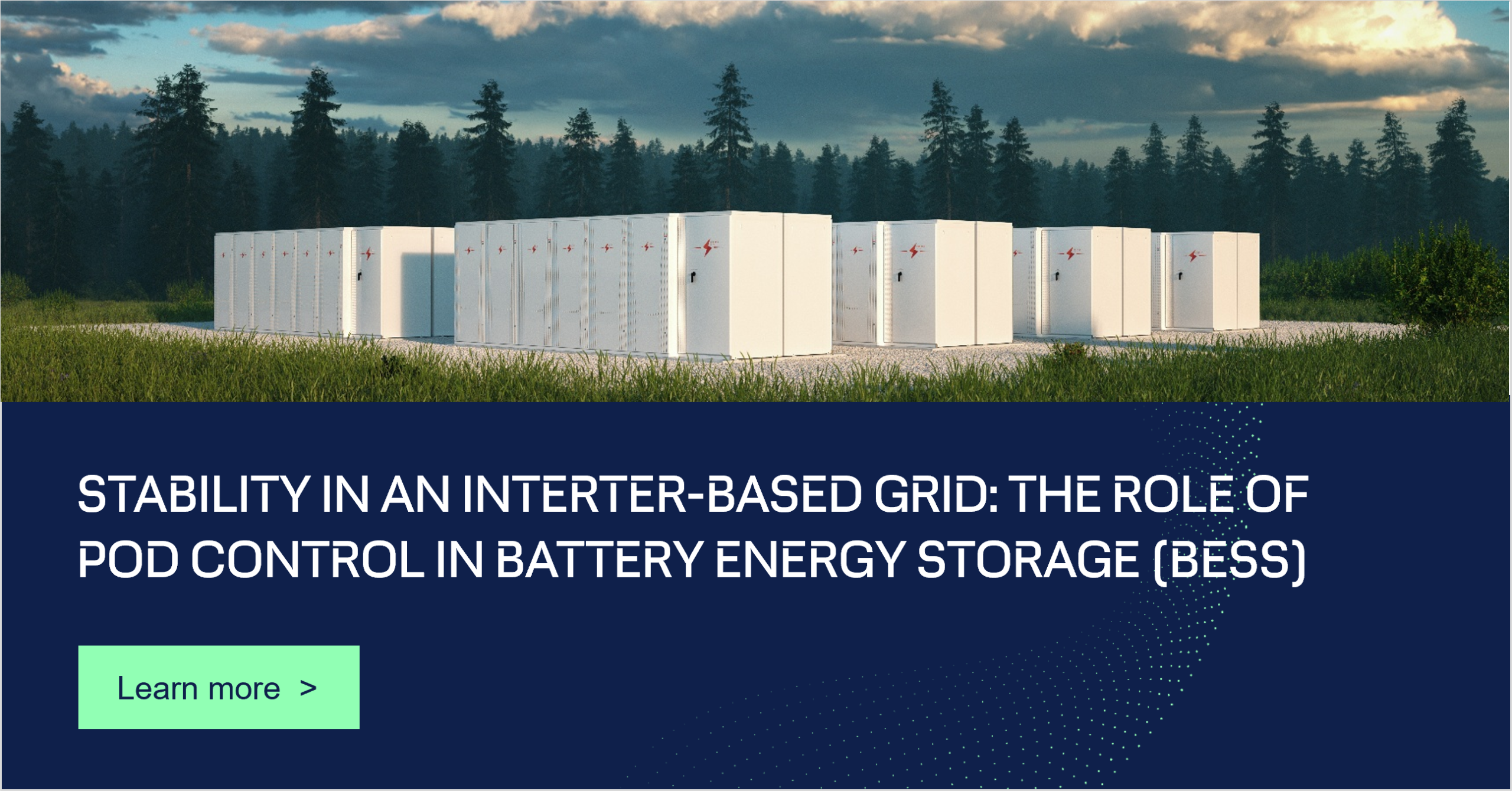 Stability in an inverter-based grid: the role of POD control in Battery Energy Storage