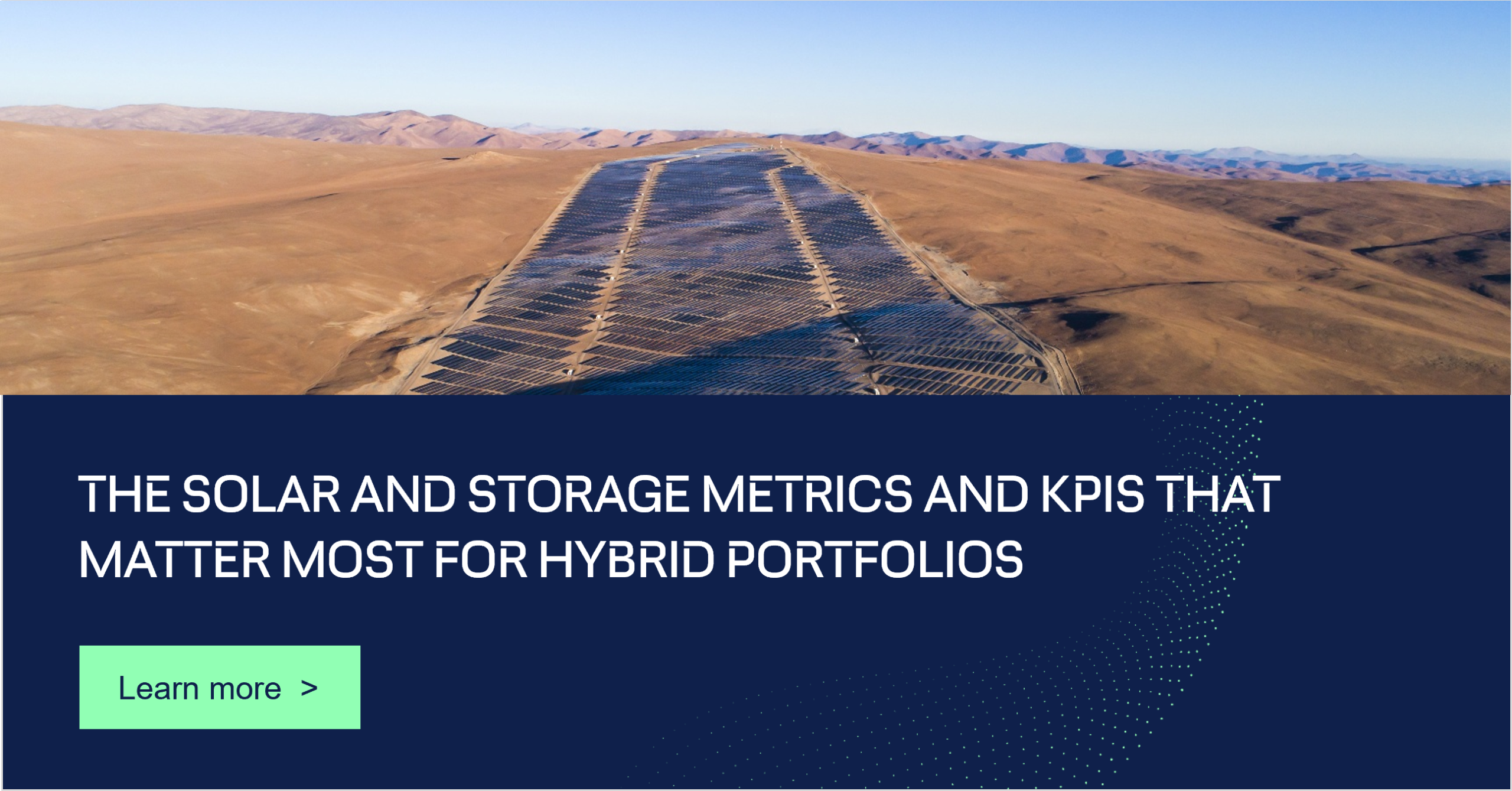 The solar and storage metrics and KPIs that matter most for hybrid portfolios